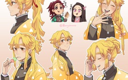 Kimetsu no Yaiba: Ngắm Zenitsu thay đổi diện mạo từ khi để tóc ngắn cho đến dài thướt tha