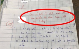 Bài kiểm tra được điểm 10 nhưng lời phê của giáo viên &quot;có 1-0-2&quot; khiến ai cũng chú ý