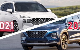 Hyundai Santa Fe 2021 vs 2020: Tất tay thay đổi thiết kế dù chỉ là bản nâng cấp