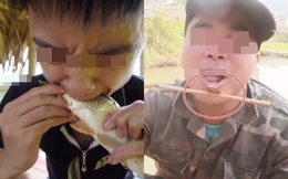 Những màn câu like kinh hãi của Youtuber Việt khi ăn &quot;tất tật&quot; từ cá sống đến gỏi côn trùng rồi cả mỡ lợn nguyên tảng