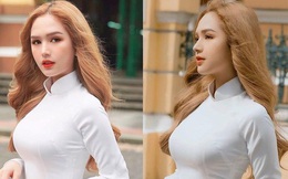 Hotgirl Xoài Non - vợ streamer Xemesis khoe ảnh với tà áo dài cực xinh, dân mạng đua nhau thả &quot;bão tim&quot;