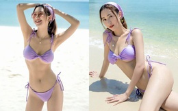 Á hậu Hà Thu diện bikini khoe sắc vóc tuổi 29