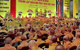 Đại hội Giáo hội Phật giáo Việt Nam huyện Đông Anh chào mừng kỷ niệm 40 năm Giáo hội Phật giáo Việt Nam 