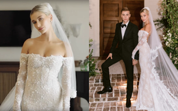 Ảnh cưới của Justin Bieber bỗng rầm rộ sau tin giám đốc Louis Vuitton qua đời, hóa ra vì váy cưới của Hailey và ý nghĩa đằng sau