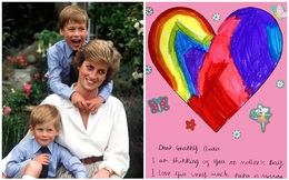 Vợ chồng Hoàng tử William đăng 3 tấm thiệp đặc biệt do các con làm tặng Công nương Diana chứa ẩn ý sâu xa, ám chỉ cả em trai Harry