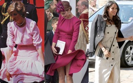 Công nương Diana và Kate Middleton đều gặp sự cố tốc váy, lạ thay Meghan Markle lại chưa từng mắc lỗi này