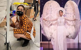 Khánh Vân lên hẳn 2 story Instagram của Miss Universe sau màn trình diễn trang phục dân tộc