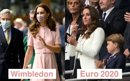 Bận nhất hôm nay là Công nương Kate Middleton: Tất tả &quot;chạy sô&quot; từ Wimbledon sang Chung kết Euro, còn kịp thay đồ nhanh quá