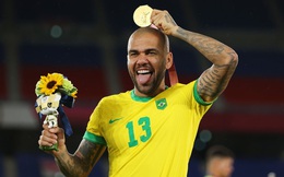 Chùm ảnh: Brazil ăn mừng huy chương vàng Olympic bóng đá nam 2020