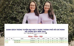Đỉnh cao: Cặp chị em sinh đôi thay nhau xếp đầu danh sách trúng tuyển ngành hot nhất nhì trường Y, chênh nhau đúng 0,1 điểm