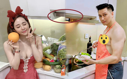 Việt Anh cởi trần vào bếp, bị netizen soi &quot;hint&quot; sống chung với Quỳnh Nga?