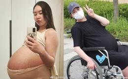 Mỹ nhân Hàn khoe vòng 2 &quot;muốn nổ tung&quot; vì mang thai sinh ba, tăng tới 44kg và phải ngồi xe lăn di chuyển