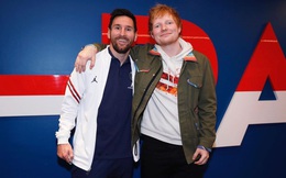 Ed Sheeran được Messi đăng ảnh chụp chung lên trang Facebook có hơn 104 triệu lượt theo dõi