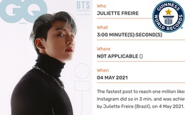 Jungkook (BTS) xác lập kỷ lục thế giới với bài đăng &quot;tạm biệt 2021&quot; trên Instagram