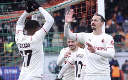 Ibrahimovic giúp AC Milan trở lại ngôi đầu Serie A