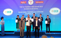 OCB lọt top 10 thương hiệu mạnh ngành ngân hàng 2022 do VnEconomy bình chọn