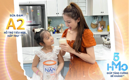 Bổ sung cả sữa đạm A2 và phức hợp 5HM-O để chăm con khỏe như hot mom Vũ Ngọc Ánh và Nguyễn Ngọc Anh