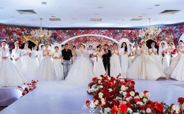 Người đẹp Thuỳ Dương sánh bước bên ông xã Minh Tiệp trình diễn trong show váy cưới “Ngọc Nữ” của NTK Dung Dung