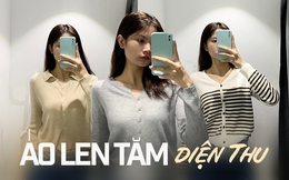 Loạt mẫu áo len tăm xinh xắn cập bến tại các cửa hàng thời trang Hà Nội