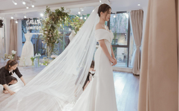 Á hậu Phương Nga rơi nước mắt trước kiệt tác váy cưới dành cho riêng mình từ NTK Phương Linh