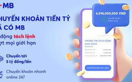 Chuyển khoản số tiền lớn nhanh chóng với tính năng "Tách lệnh tự động" trên App MBBank