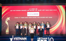 Chubb Life góp mặt “Top 500 doanh nghiệp lợi nhuận tốt nhất Việt Nam”