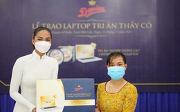 Hoa hậu Hoàn vũ H'Hen Niê tiếp tục hành trình trao quà tri ân cùng Danisa đến giáo viên vùng xa