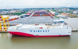 Chùm ảnh: 999 chiếc xe điện Vinfast VF8 của Việt Nam xuất khẩu sang Mỹ bằng tàu riêng