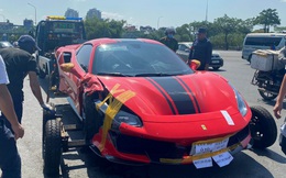 Tài xế siêu xe Ferrari gây tai nạn ra đầu thú