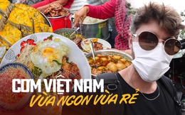 Du khách nước ngoài thích thú với những loại thức ăn đi kèm cơm tấm, gọi 8 món chỉ hết 180k