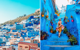 Ghé thăm thị trấn toàn màu xanh độc đáo: Giữa châu Phi lại có thiên đường bí mật như Santorini thứ hai  