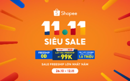 11.11 Siêu Sale - Lễ hội mua sắm lớn hàng đầu chính thức tái khởi động trên Shopee