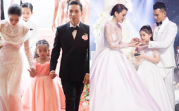 Dàn nhóc tỳ dự tiệc cưới của bố mẹ: 2 bé nhà Khánh Thi đáng yêu, 1 sao Việt mượn dịp công khai con gái