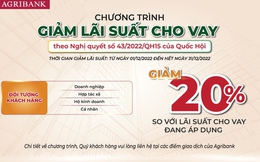 Agribank giảm tiếp 20% so với lãi suất cho vay để hỗ trợ khách hàng