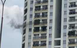 TP.HCM: Cháy căn hộ ở tầng 11 chung cư, cảnh sát dùng xe thang cứu 8 người 