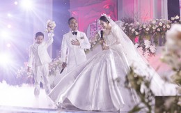 Cận cảnh 3 bộ váy lộng lẫy Khánh Thi mặc trong ngày cưới
