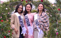 Dàn thí sinh Hoa hậu Du lịch Thế giới 2022 đọ sắc tại lễ hội hoa