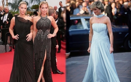 Cháu sinh đôi của Công nương Diana lần đầu lộ diện tại LHP Cannes, dân tình bỗng nhớ lại chiếc váy kinh điển năm nào