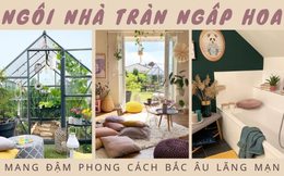 Mê mẩn trong ngôi nhà tràn ngập hoa, đẹp như homestay mùa hè với khu vườn trong nhà kính ngoài trời: Đa sắc màu nhưng không hề quê mùa, ngược lại càng ngắm càng &quot;nghiện&quot;