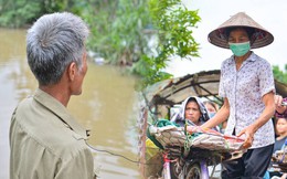 Hà Nội: Nước sông dâng cao, người dân bãi giữa sông Hồng phải đi đò vào nội đô mưu sinh