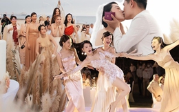 1001 khoảnh khắc đáng nhớ trong đám cưới Minh Hằng: Cô dâu chú rể khóa môi cực ngọt, dàn sao khủng đổ bộ &quot;quẩy hết nấc&quot;