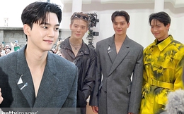Song Kang và Jaehyun (NCT) chấp ống kính &quot;hung thần&quot;, ai dè lép vế bên nam thần F4 Thái Lan tại tuần lễ thời trang Milan