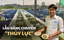 Lẩu băng chuyền &quot;cây nhà lá vườn&quot; gây tranh cãi ở Bình Dương: Chủ quán tiết lộ quá trình thực hiện ý tưởng &quot;không giống ai&quot;