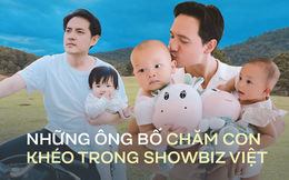 Những ông bố nổi tiếng chăm con khéo nhất showbiz: Người &quot;hóa thân&quot; thành đầu bếp, người tự dạy con học tại nhà