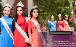 Top 3 Hoa hậu Hoàn vũ Việt Nam diễu hành sau đăng quang: Rất đông fan có mặt giữa trưa nắng, nhan sắc dàn mỹ nhân quả đáng gờm!