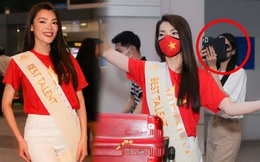 Hương Giang hộ tống Trân Đài giản dị về nước sau thành tích Top 6 Miss International Queen 2022