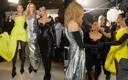 Kim Kardashian lên đồ quyến rũ, ai dè hóa người tí hon bên 2 chân dài Nicole Kidman, Dua Lipa ở sự kiện thời trang