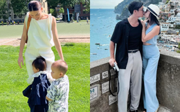 Hà Hồ - Ngô Thanh Vân về quê chồng nghỉ hè: Người tất bật chăm con, người ngọt ngào đến ngưỡng mộ