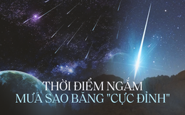 Cơ hội ngắm mưa sao băng &quot;rực trời&quot; từ giờ đến cuối năm tại Việt Nam: Đáng chú ý nhất rơi vào tháng 12