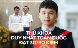 Gặp thủ khoa duy nhất cả nước đạt 30/30 điểm: Áp lực với danh xưng thủ khoa và trả lời truyền thông, nuối tiếc vì đã... học quá nhiều